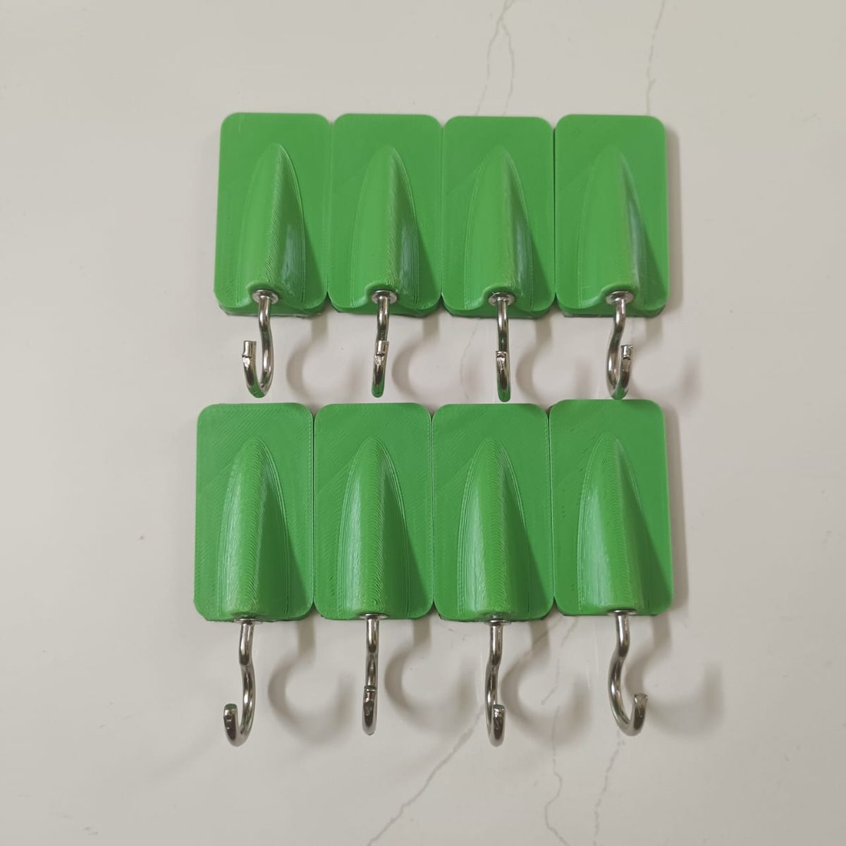 Kitchen tile hooks, pack of eight