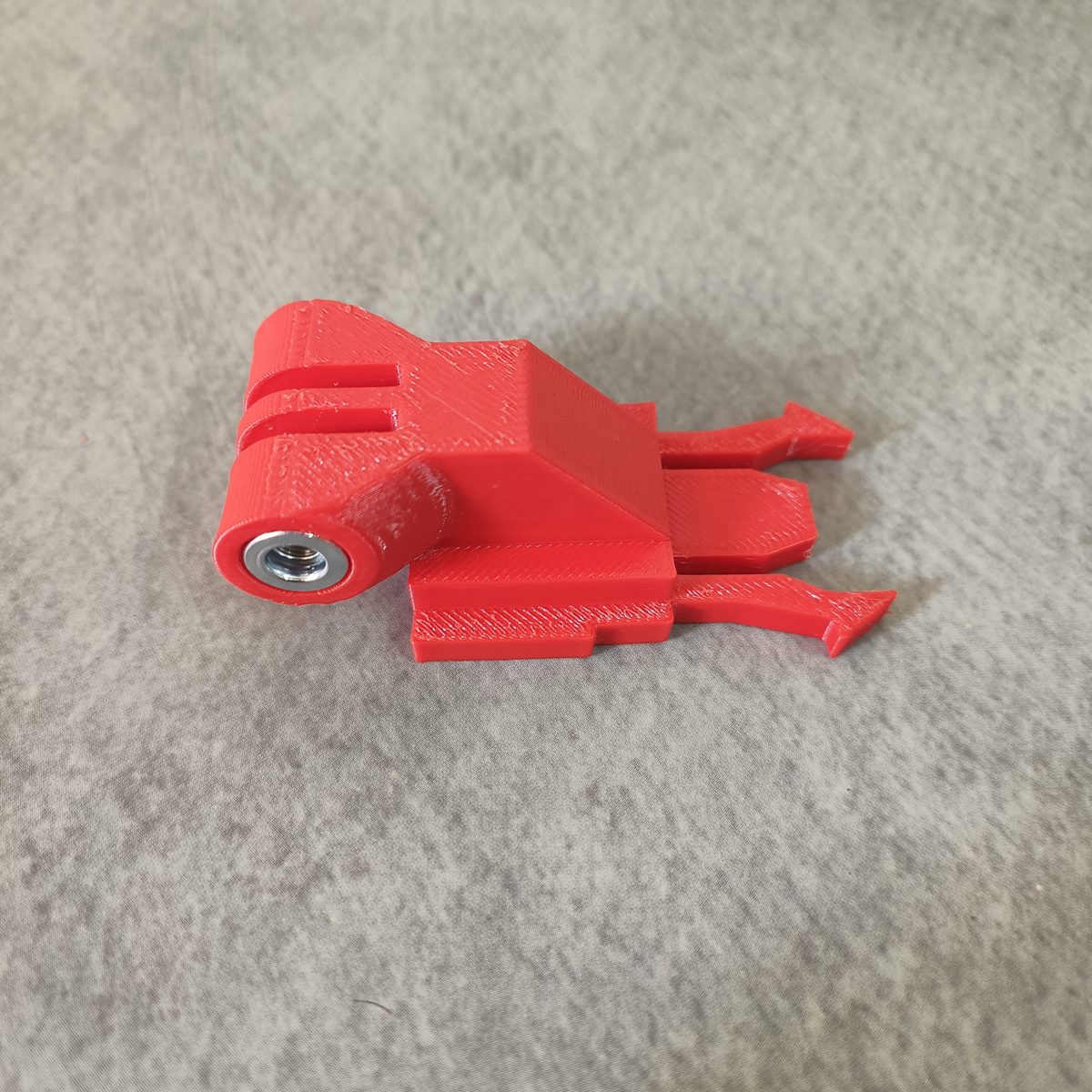 3D printed action camera helmet mount