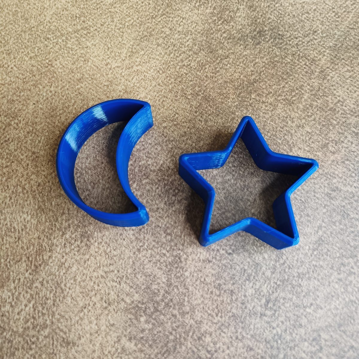 Star and moon cookie cutter