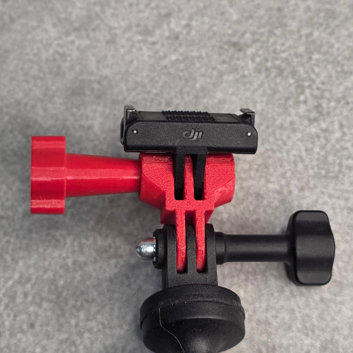 Rivet nut straight extension joint for action camera three pin mounts