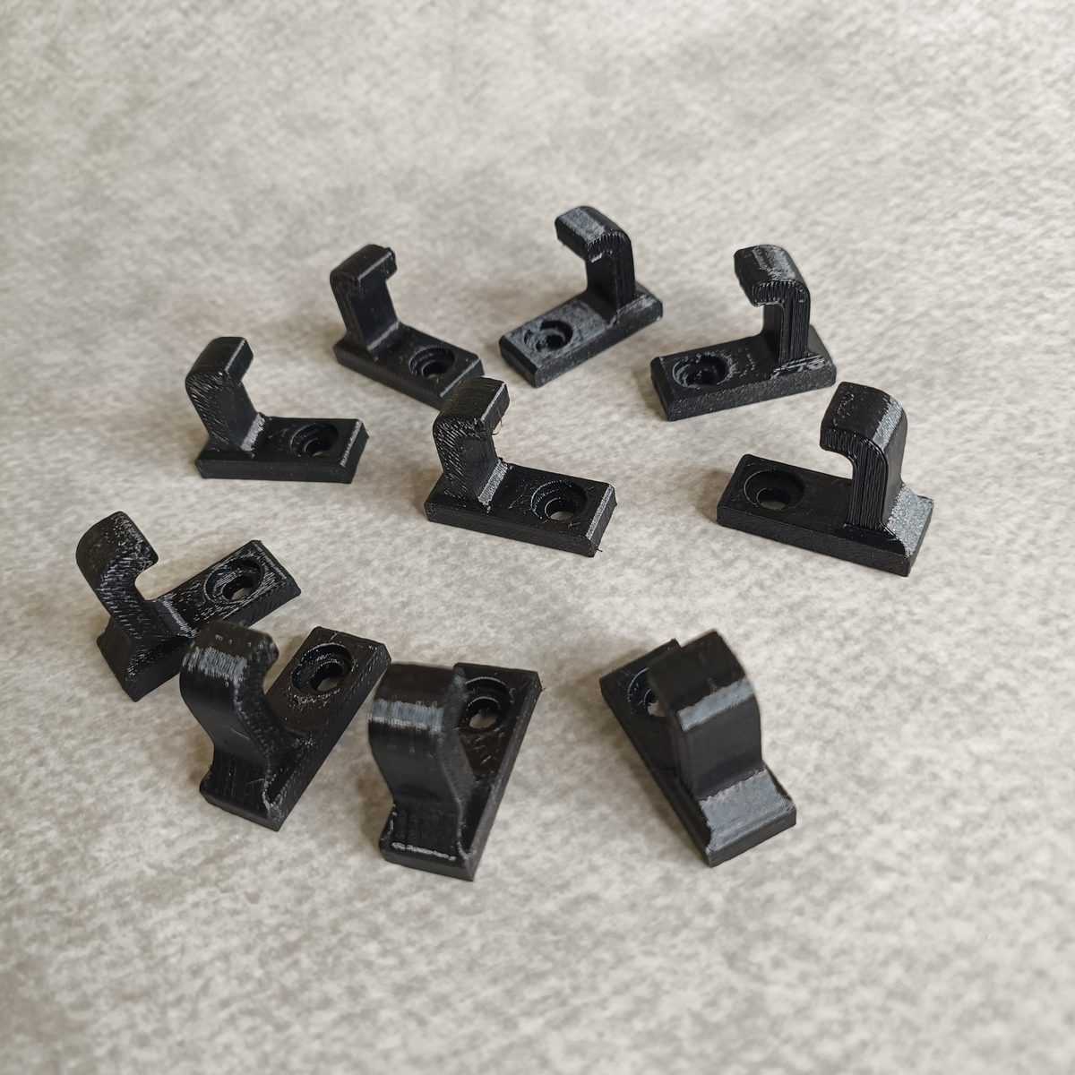 Screw wall hooks, pack of ten